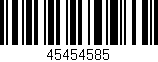 Código de barras (EAN, GTIN, SKU, ISBN): '45454585'