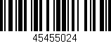Código de barras (EAN, GTIN, SKU, ISBN): '45455024'