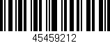 Código de barras (EAN, GTIN, SKU, ISBN): '45459212'