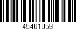 Código de barras (EAN, GTIN, SKU, ISBN): '45461059'
