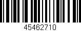 Código de barras (EAN, GTIN, SKU, ISBN): '45462710'