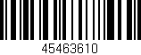 Código de barras (EAN, GTIN, SKU, ISBN): '45463610'