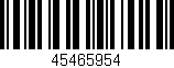Código de barras (EAN, GTIN, SKU, ISBN): '45465954'