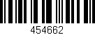 Código de barras (EAN, GTIN, SKU, ISBN): '454662'