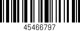 Código de barras (EAN, GTIN, SKU, ISBN): '45466797'