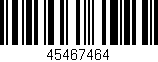 Código de barras (EAN, GTIN, SKU, ISBN): '45467464'