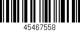 Código de barras (EAN, GTIN, SKU, ISBN): '45467558'