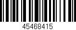 Código de barras (EAN, GTIN, SKU, ISBN): '45468415'