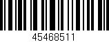 Código de barras (EAN, GTIN, SKU, ISBN): '45468511'