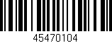 Código de barras (EAN, GTIN, SKU, ISBN): '45470104'