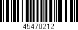Código de barras (EAN, GTIN, SKU, ISBN): '45470212'