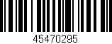 Código de barras (EAN, GTIN, SKU, ISBN): '45470295'