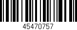Código de barras (EAN, GTIN, SKU, ISBN): '45470757'