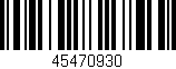 Código de barras (EAN, GTIN, SKU, ISBN): '45470930'