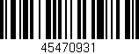 Código de barras (EAN, GTIN, SKU, ISBN): '45470931'