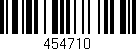 Código de barras (EAN, GTIN, SKU, ISBN): '454710'