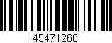 Código de barras (EAN, GTIN, SKU, ISBN): '45471260'