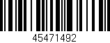 Código de barras (EAN, GTIN, SKU, ISBN): '45471492'