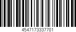 Código de barras (EAN, GTIN, SKU, ISBN): '4547173337701'