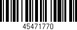 Código de barras (EAN, GTIN, SKU, ISBN): '45471770'