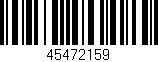 Código de barras (EAN, GTIN, SKU, ISBN): '45472159'