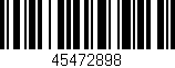 Código de barras (EAN, GTIN, SKU, ISBN): '45472898'