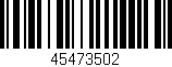 Código de barras (EAN, GTIN, SKU, ISBN): '45473502'
