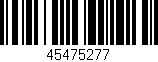 Código de barras (EAN, GTIN, SKU, ISBN): '45475277'