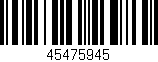 Código de barras (EAN, GTIN, SKU, ISBN): '45475945'