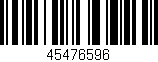 Código de barras (EAN, GTIN, SKU, ISBN): '45476596'
