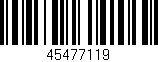 Código de barras (EAN, GTIN, SKU, ISBN): '45477119'