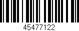 Código de barras (EAN, GTIN, SKU, ISBN): '45477122'