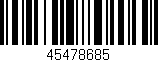 Código de barras (EAN, GTIN, SKU, ISBN): '45478685'