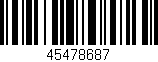 Código de barras (EAN, GTIN, SKU, ISBN): '45478687'