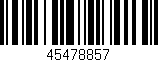 Código de barras (EAN, GTIN, SKU, ISBN): '45478857'