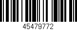 Código de barras (EAN, GTIN, SKU, ISBN): '45479772'