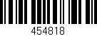 Código de barras (EAN, GTIN, SKU, ISBN): '454818'