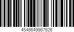 Código de barras (EAN, GTIN, SKU, ISBN): '4548649987826'