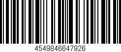 Código de barras (EAN, GTIN, SKU, ISBN): '4549846647926'