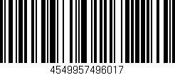 Código de barras (EAN, GTIN, SKU, ISBN): '4549957496017'