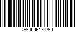 Código de barras (EAN, GTIN, SKU, ISBN): '4550086178750'