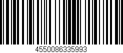 Código de barras (EAN, GTIN, SKU, ISBN): '4550086335993'