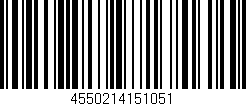 Código de barras (EAN, GTIN, SKU, ISBN): '4550214151051'