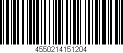Código de barras (EAN, GTIN, SKU, ISBN): '4550214151204'
