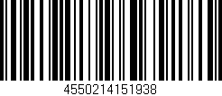 Código de barras (EAN, GTIN, SKU, ISBN): '4550214151938'