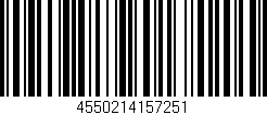 Código de barras (EAN, GTIN, SKU, ISBN): '4550214157251'