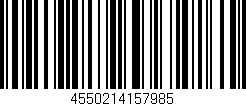 Código de barras (EAN, GTIN, SKU, ISBN): '4550214157985'