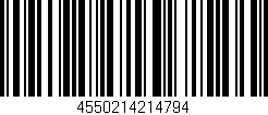 Código de barras (EAN, GTIN, SKU, ISBN): '4550214214794'