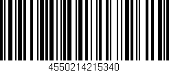 Código de barras (EAN, GTIN, SKU, ISBN): '4550214215340'