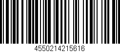 Código de barras (EAN, GTIN, SKU, ISBN): '4550214215616'